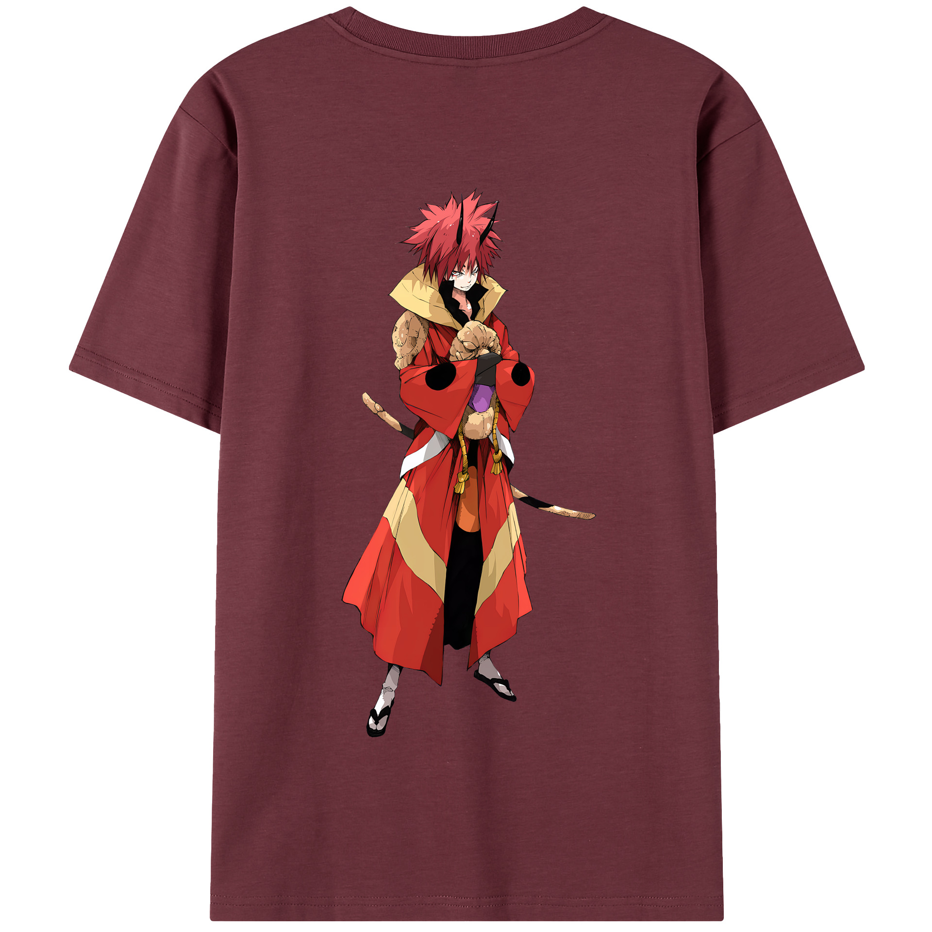 （画像用） 転スラ Regarding Reincarnated to Slime 綿100％半袖Tシャツ（背面プリント）